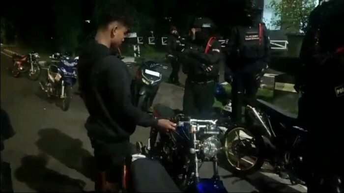 Patroli Presisi, Polres Boyolali Amankan Puluhan Motor dan Pelaku Balap Liar