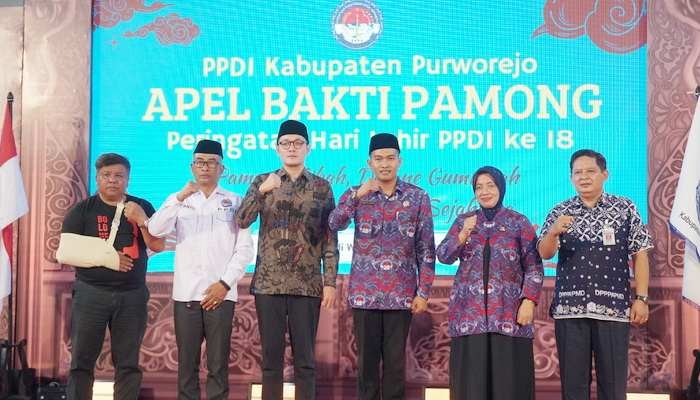 Harlah Ke-18, Ribuan Anggota PPDI Purworejo Ikuti Apel Bhakti Pamong