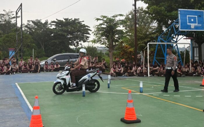 Satlantas Polres Sukoharjo Kampanye Tertib Lalu Lintas Menyasar Siswa SMK