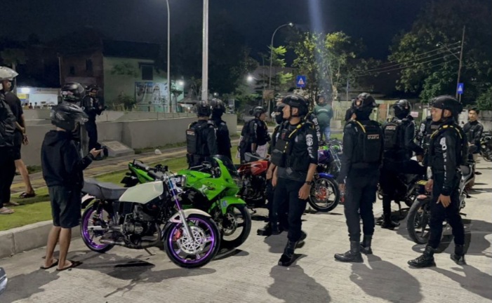 Operasi Balap Liar, Polresta Surakarta Amankan 10 Motor Knalpot Brong