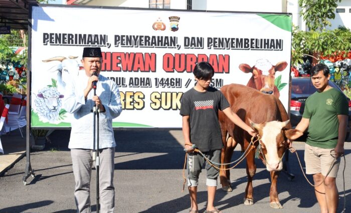 Hari Raya Idul Adha 1446 H, Polres Sukoharjo Berkurban 26 Hewan Ternak