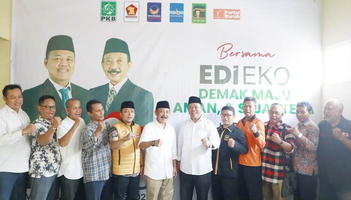 Enam Partai Politik Non Parlemen Pastikan Dukungan untuk Edi Sayudi di Pilkada Demak 2024