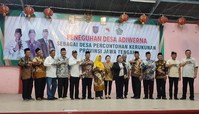 Desa Adiwerna Tegal Dipilih Sebagai Desa Percontohan Kerukunan Agama di Jawa Tengah